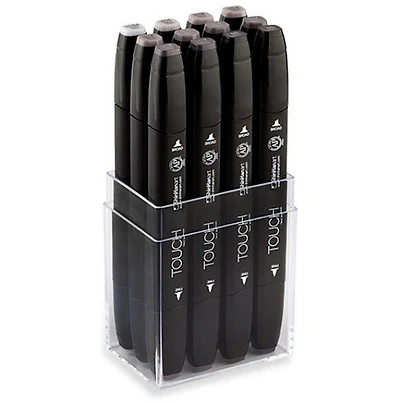 Set Of 12 Touch Twin Markers - Warm Gray