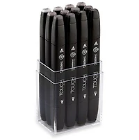Set Of 12 Touch Twin Markers - Warm Gray