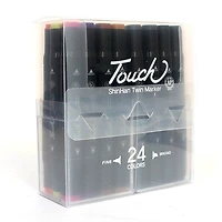 Ens. 24 marqueurs double pointe touch couleurs de base