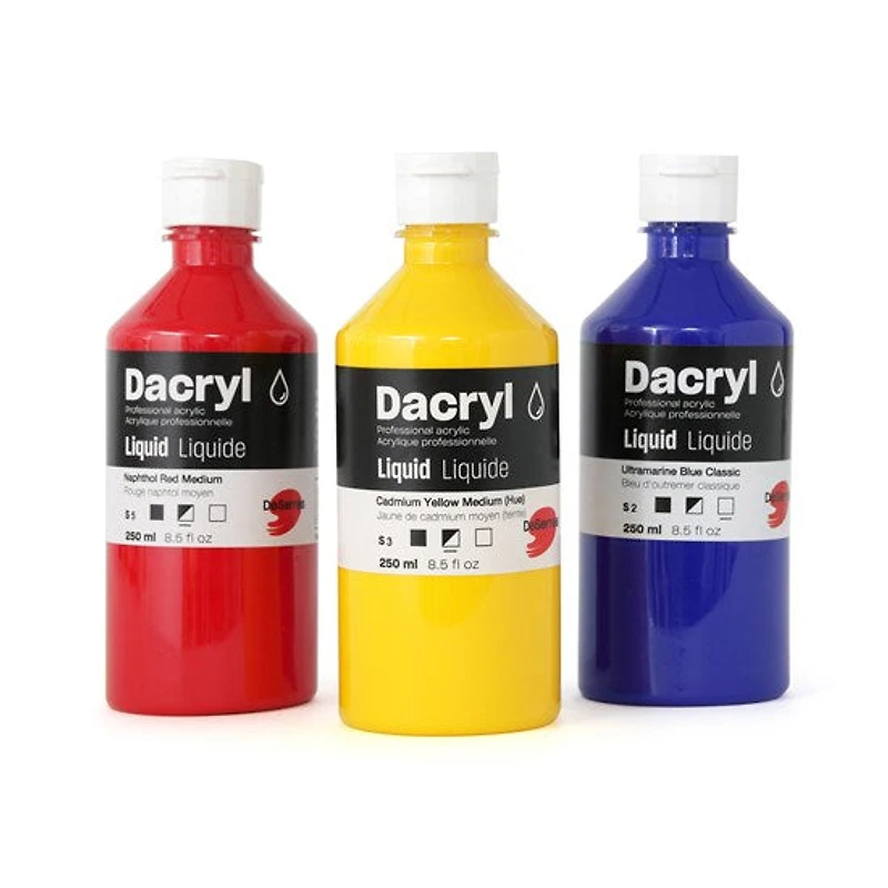 Acrylique professionnelle liquide dacryl - faible viscosité - violet quinacridone centimeter - 120 milliliter