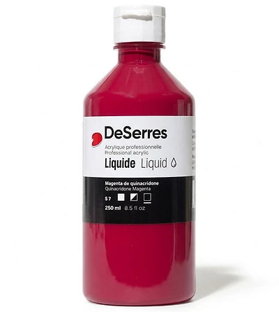 Acrylique liquide  magenta quinacridone série 7 - 250ml