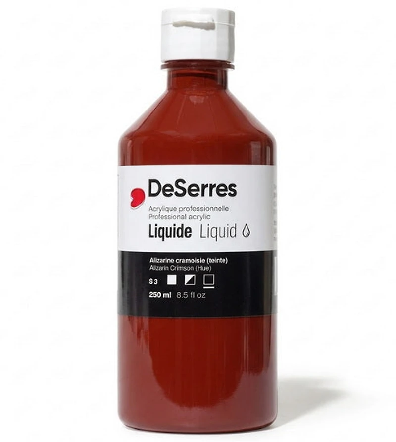 Acrylique liquide alizarine cramoisie imitation série 3 - 250ml