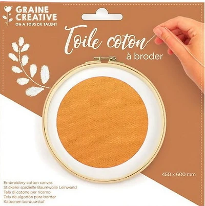 Toile de coton à broder - 45 x 60 cm