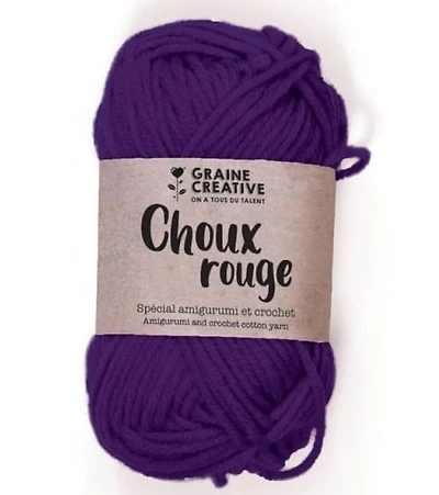 Fil amigurumi - choux rouge
