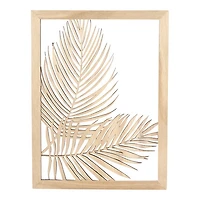 Wooden Frame - Areca Leaves, 30 x 40 cm