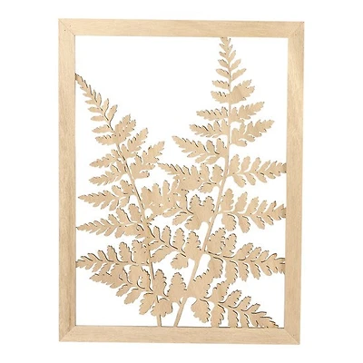 Wooden Frame - Fern Leaves, 30 x 40 cm