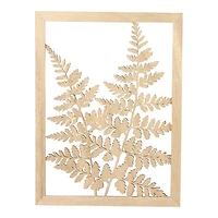 Wooden Frame - Fern Leaves, 30 x 40 cm