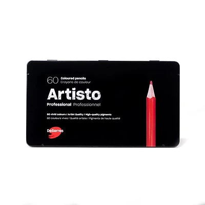 Ens. 60 crayons de couleur artisto professionnel