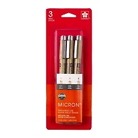 Ens. 3 stylos pigma micron - gris froid
