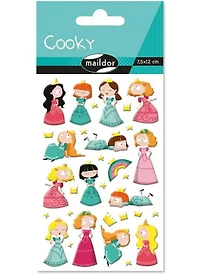 Autocollants cooky - princesses