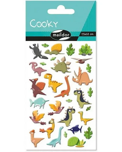 Autocollants cooky - dinosaures