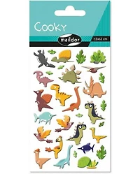 Autocollants cooky - dinosaures