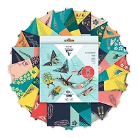 Feuilles origami à motifs - insectes