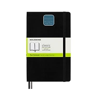Grand carnet classique - noir, uni, couverture souple