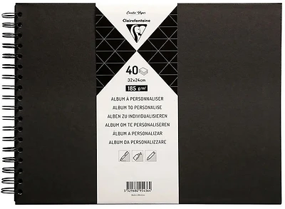 Album à personnaliser - noir - 320 x 240 millimètres