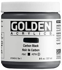 Acrylic high flow - 8 oz  carbon black  s1