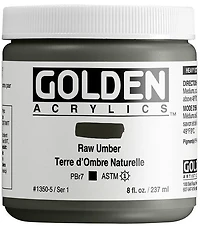 Acrylic high flow - 8 oz  raw umber  s1