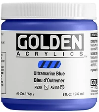 Acrylic high flow - 8 oz  ultramarine blue  s2