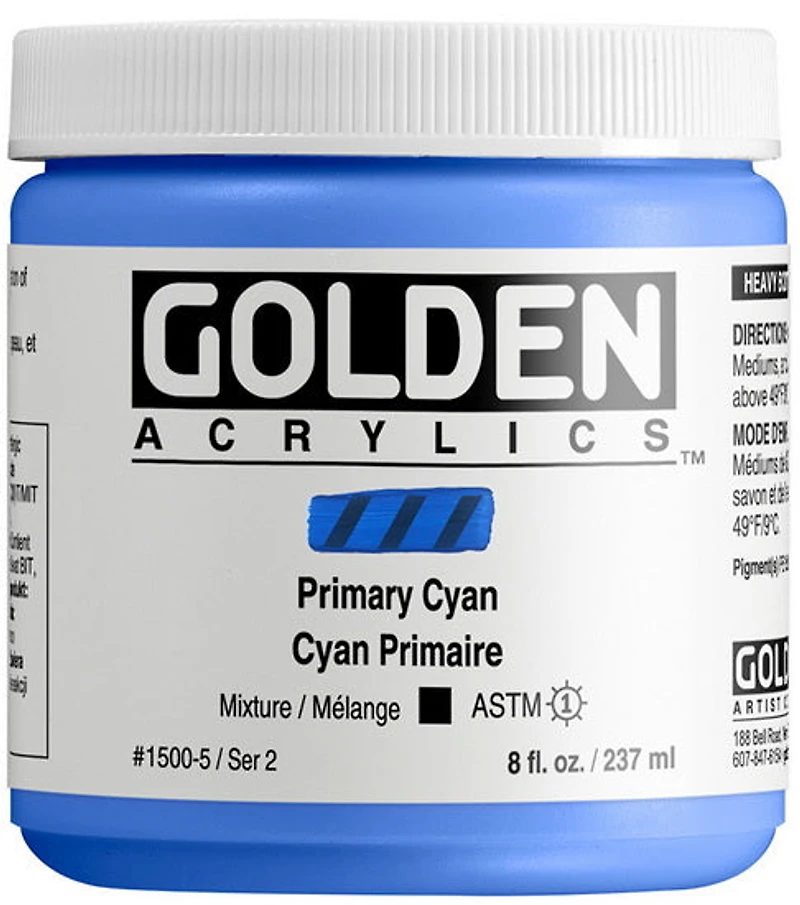 Acrylic high flow - 8 oz primary cyan s2