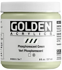 Acrylic high flow - 8 oz  phosphorescent green  s7