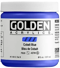 Acrylic high flow - 8 oz  cobalt blue  s8
