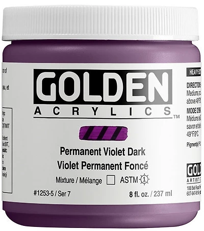 Acrylic high flow - 8 oz  permanent violet dark  s7
