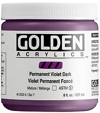 Acrylic high flow - 8 oz  permanent violet dark  s7