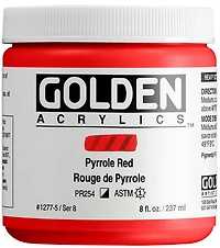 Acrylic high flow - 8 oz  pyrrole red  s8
