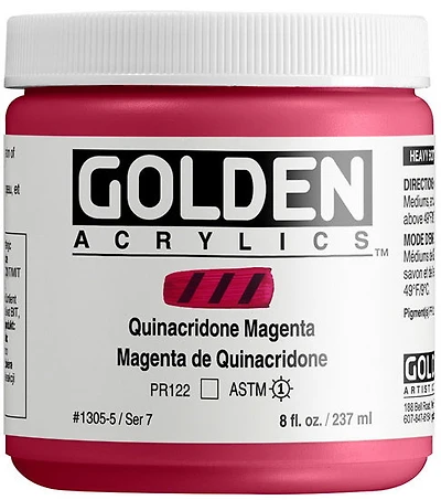 Acrylic high flow - 8 oz  quinacridone magenta  s7