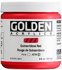 Acrylic high flow - 8 oz  quinacridone red  s6