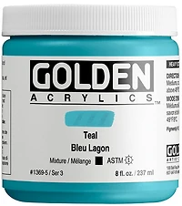 Acrylic high flow - 8 oz  teal  s3