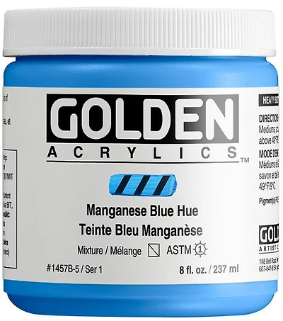 Acrylic high flow - 8 oz  manganese blue hue  s1