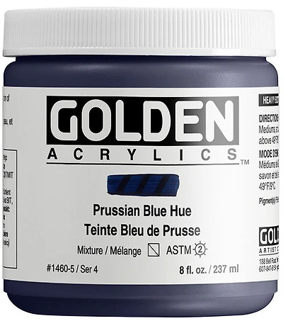 Acrylic high flow - 8 oz prussian blue hue s4