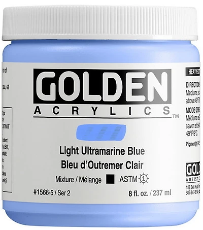 Acrylic high flow - 8 oz  light ultramarine blue  s2