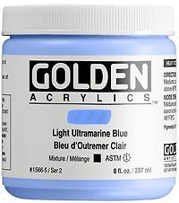Acrylic high flow - 8 oz  light ultramarine blue  s2