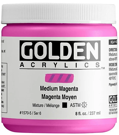 Acrylic high flow - 8 oz  medium magenta  s6