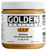 Acrylic heavy body - 16 oz  raw sienna  s1