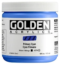 Acrylique haute viscosité - 16 oz  cyan primaire  s2