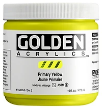 Acrylic heavy body - 16 oz  primary yellow  s2