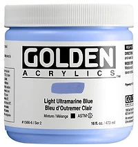 Acrylic heavy body - 16 oz  ultramarine blue light  s2