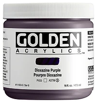 Acrylic heavy body - 16 oz  dioxazine purple  s6