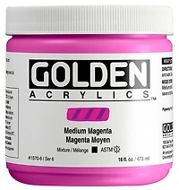 Acrylic heavy body - 16 oz  medium magenta  s6