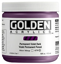 Acrylique haute viscosité - 16 oz  violet permanent foncé  s7