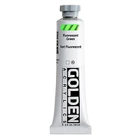 Acrylic heavy body - 2 oz  fluorescent green  s5