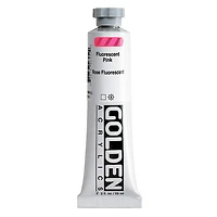 Acrylic heavy body - 2 oz  fluorescent pink  s5