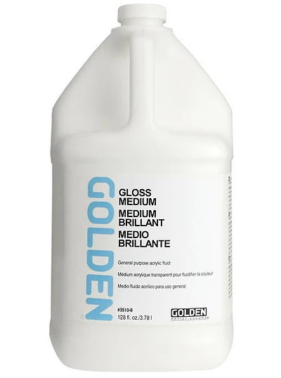 Polymer gloss medium - 128 oz