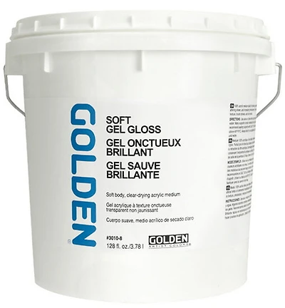 Gel mou  brillant- 128 oz