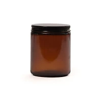 Glass Candle Jar - Amber, 240 ml