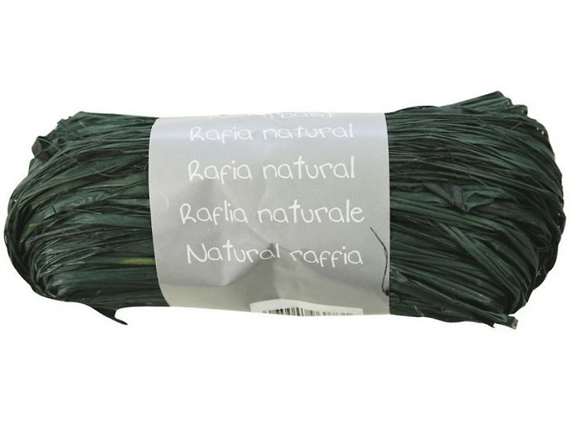 Natural Raffia - 50 g, Fir Green