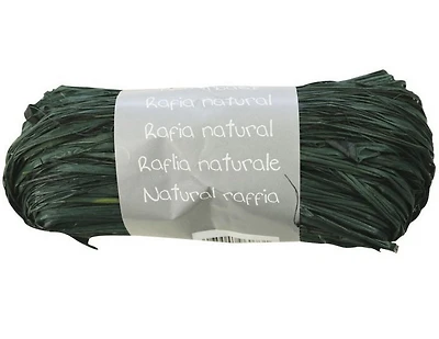 Natural Raffia - 50 g, Fir Green